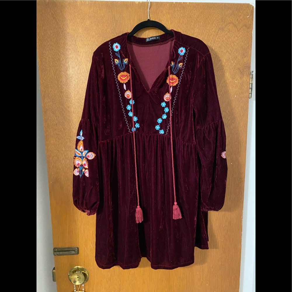 SHEIN Velvet Dress